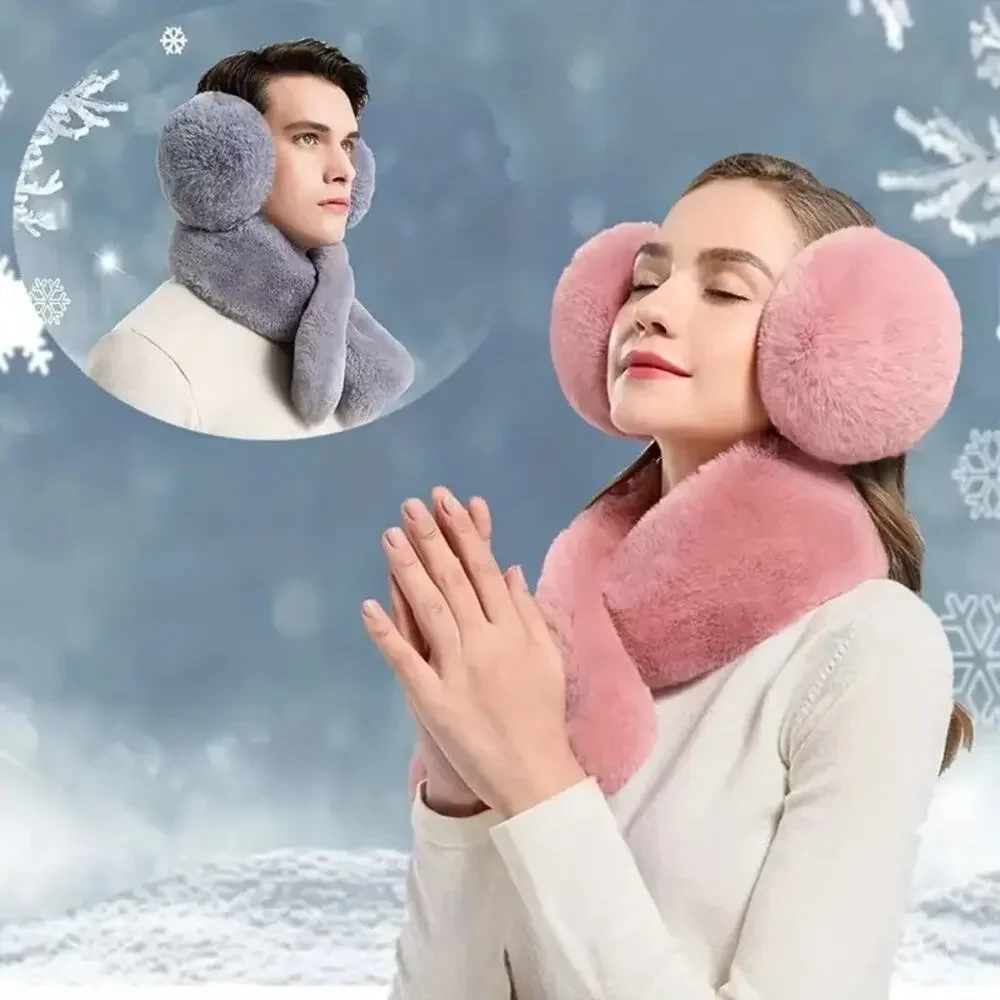 Winter Fluffy Comfortable Adjustable Earmuffs - Pink